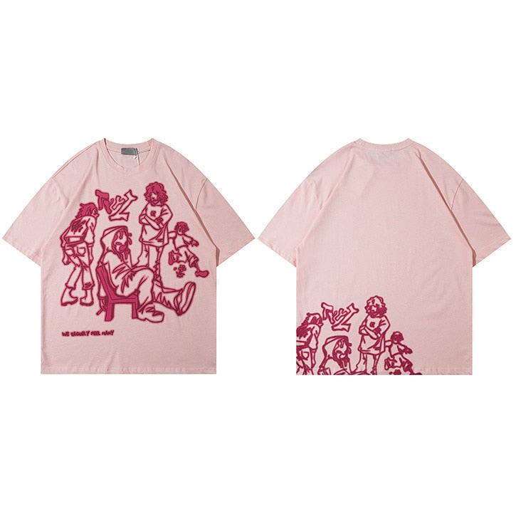 Camisetas de verano unisex de estilo urbano