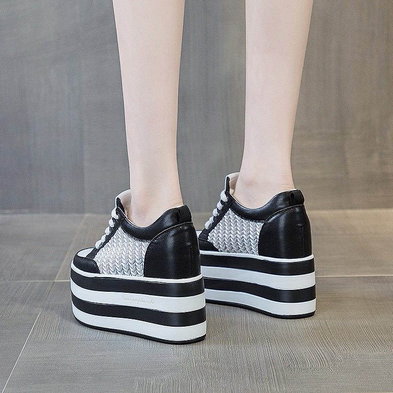 Platform Sneakers for Women - Mixed Colors Shoes