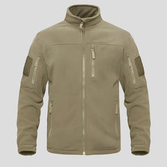 Chaqueta polar táctica con cremallera para hombre