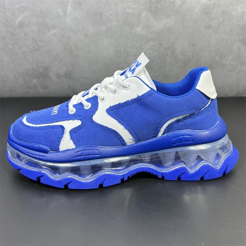 Height Increased Air Cushion Platform Sneakers for Men