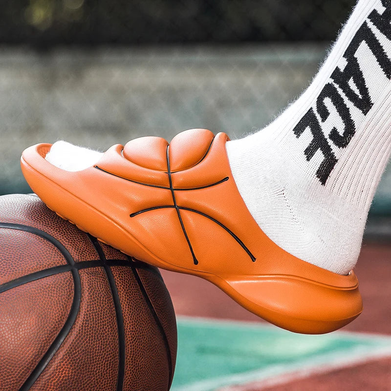 Pantuflas de baloncesto para hombre con suela gruesa y suave