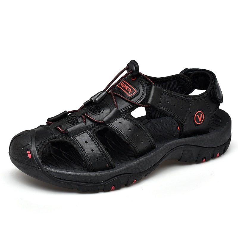 Outdoor Sommer Herren Ledersandalen