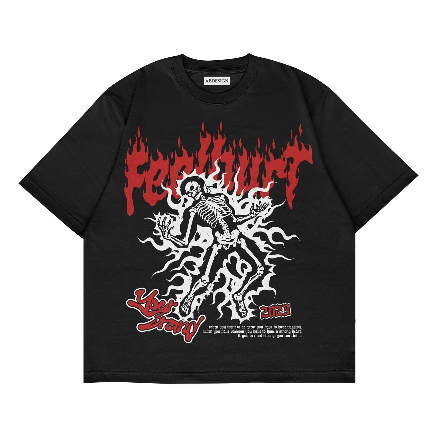 Oversized Graphic T Shirt - Cotton for Men