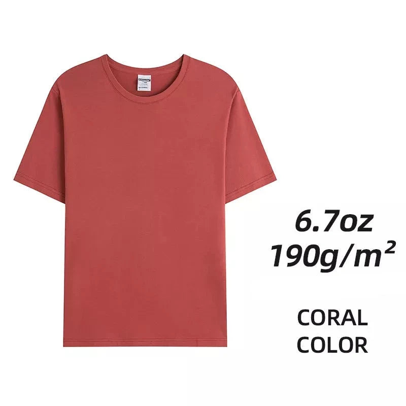 Camisetas unisex de algodón peinado - Tops lisos