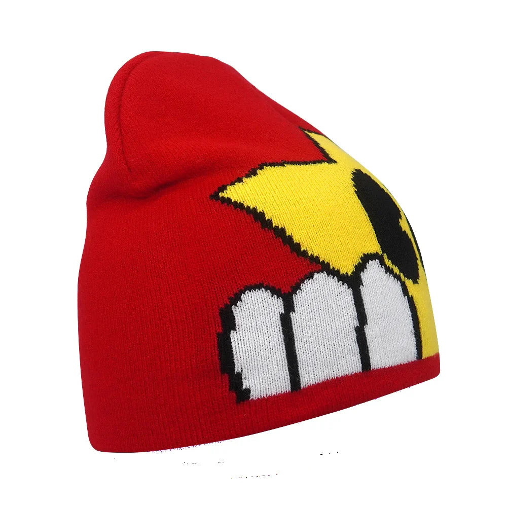 Gorro de punto unisex con letras de Kanye y estilo hip hop