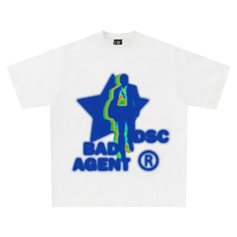 Bad Agent Streetwear-T-Shirts mit Grafik für Männer