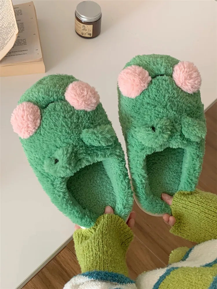 Unisex Schöne Frosch Hausschuhe