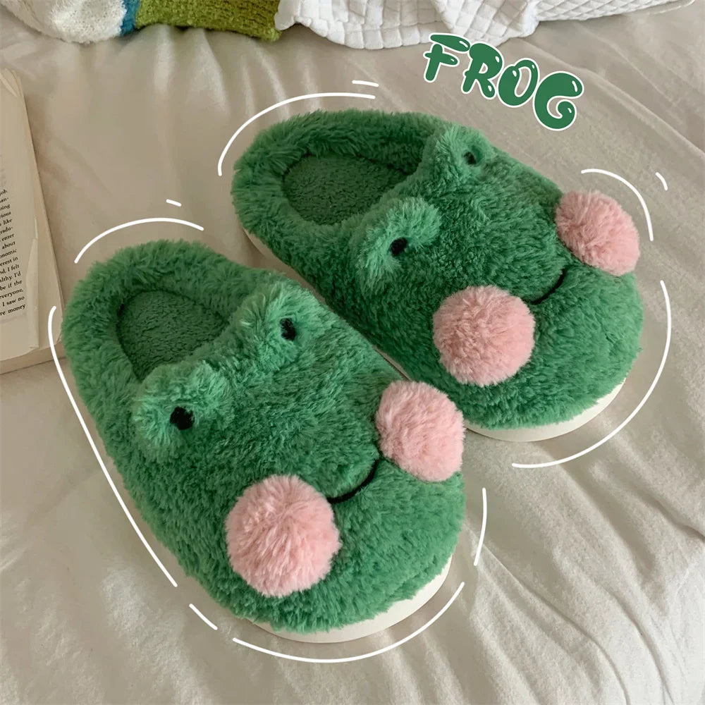Unisex Schöne Frosch Hausschuhe