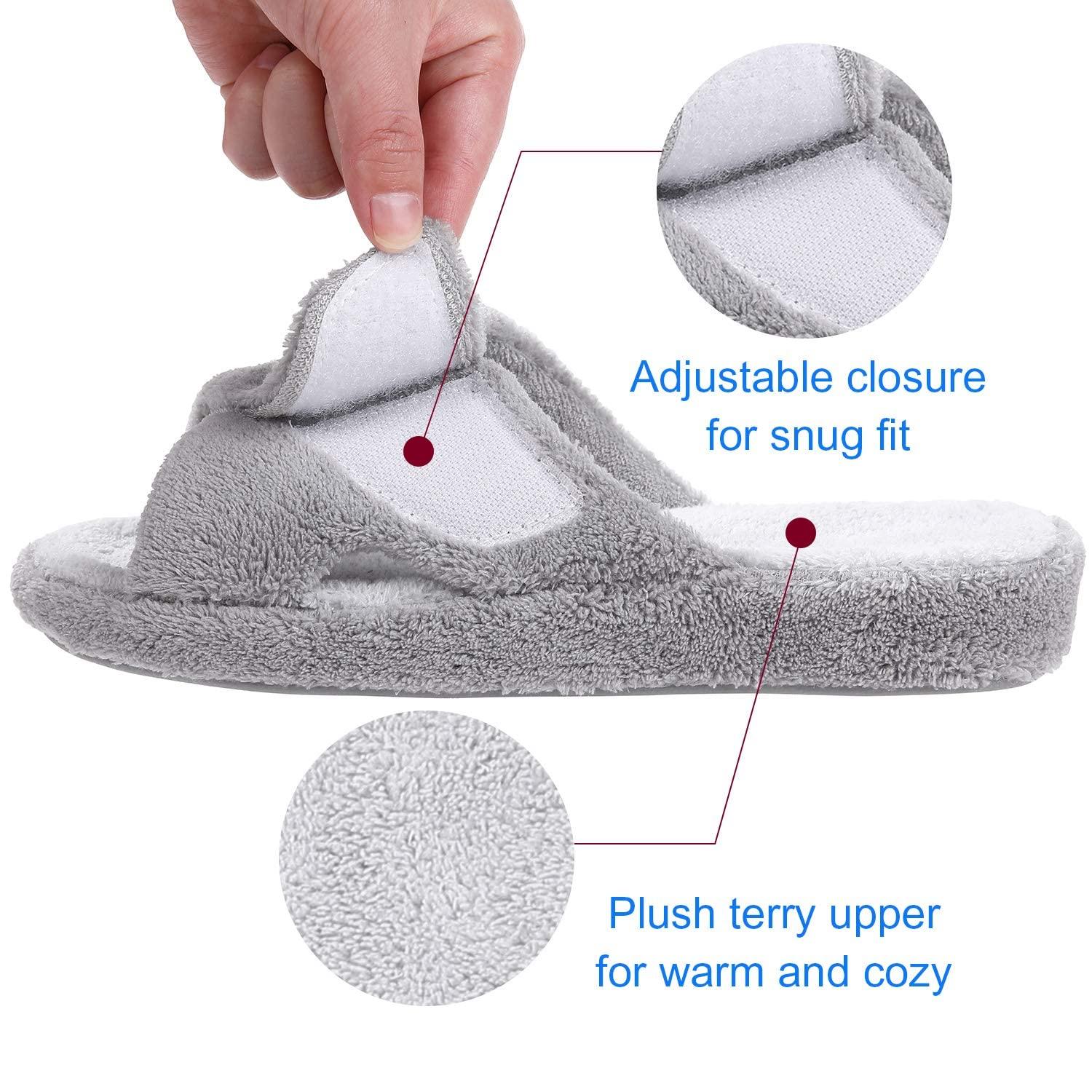 Open Toe Bathroom Slippers for Women