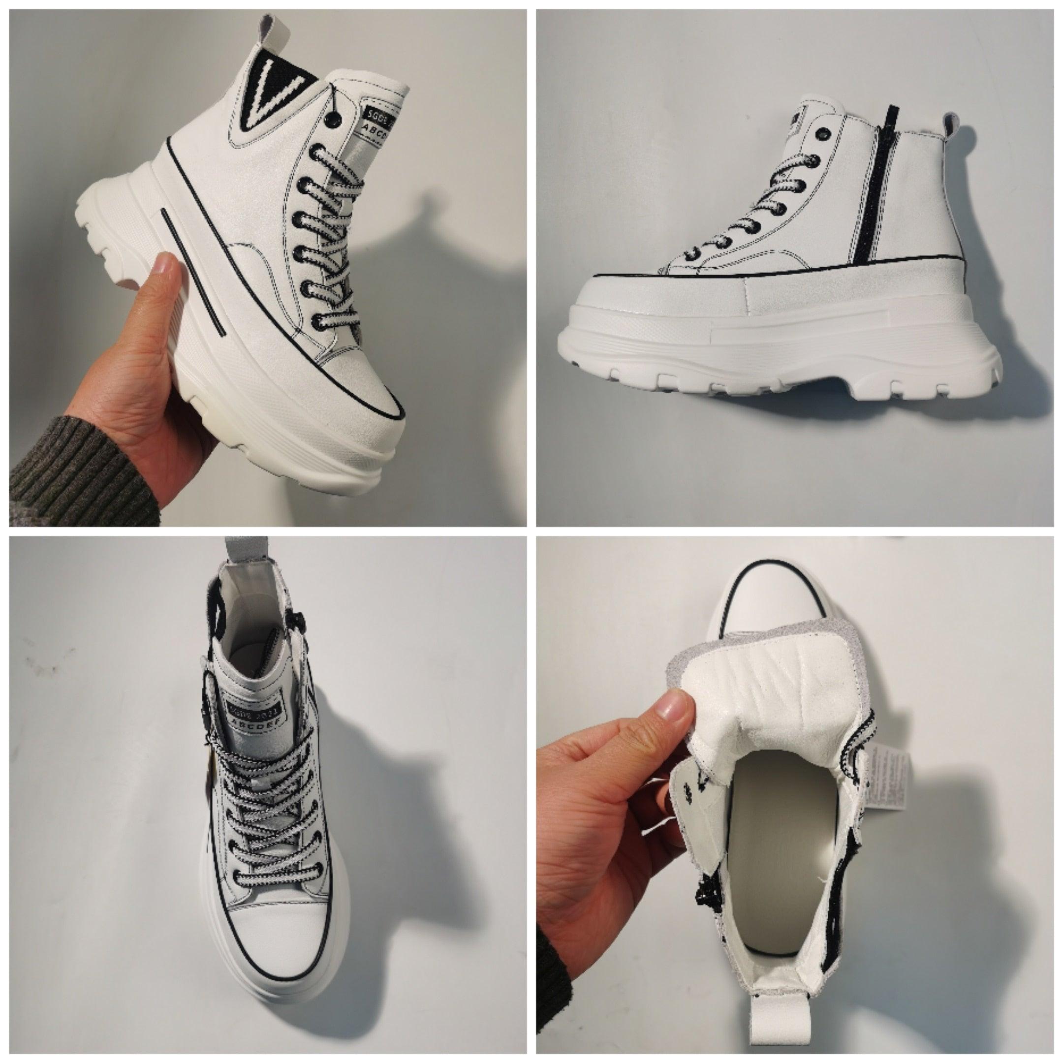 7 cm hohe Plateau-Sneaker für Damen