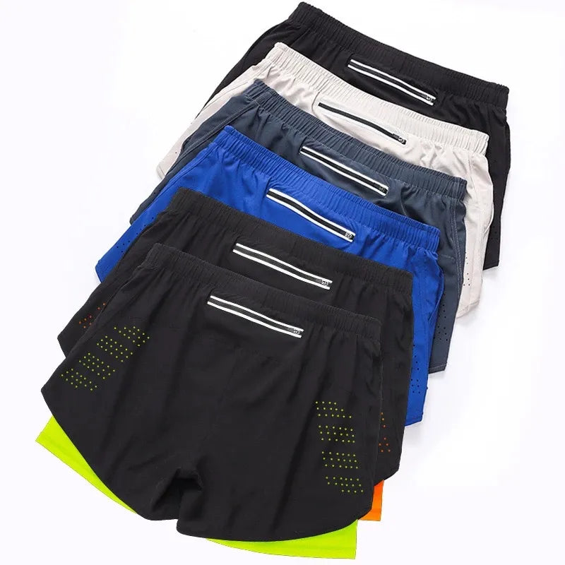 Quick Dry Double Layer Men's Shorts