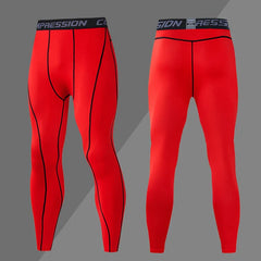 Fitness Compression Trousers Men's Tight Leggings for Gym and Athletics