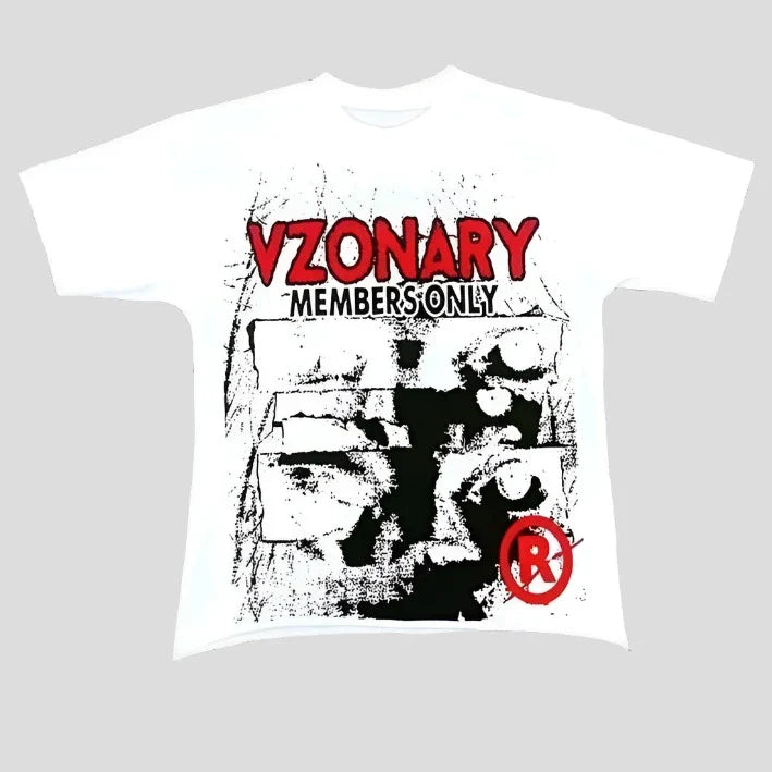 Graphic Tees Oversized Y2K Cotton Tops