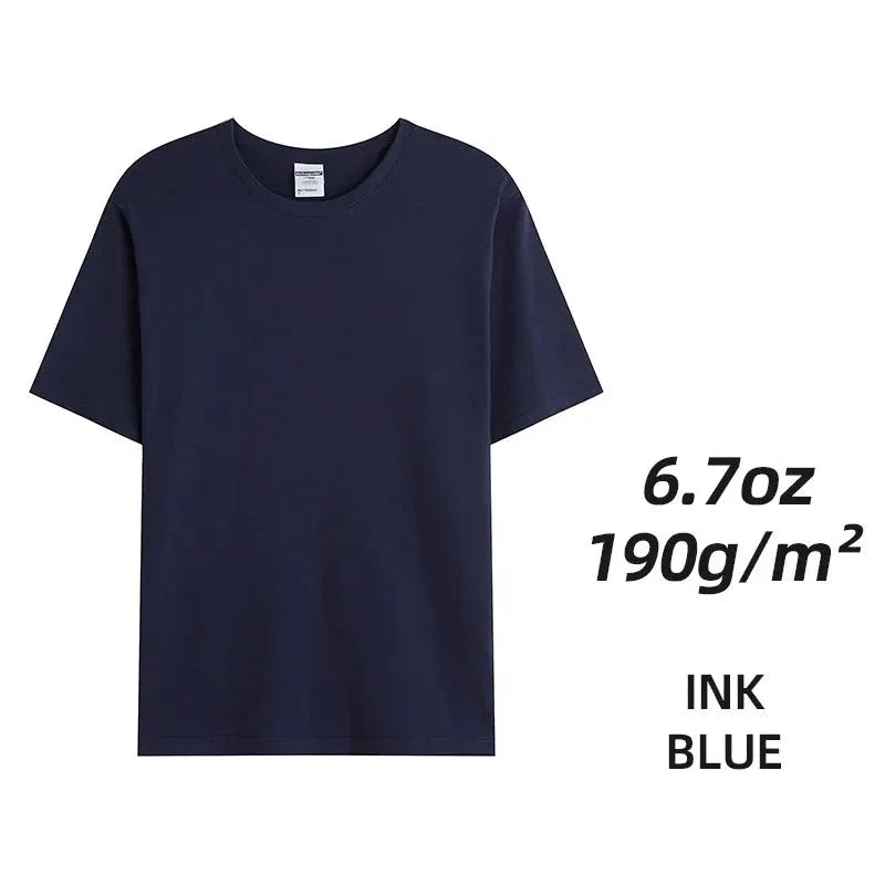 Camisetas unisex de algodón peinado - Tops lisos