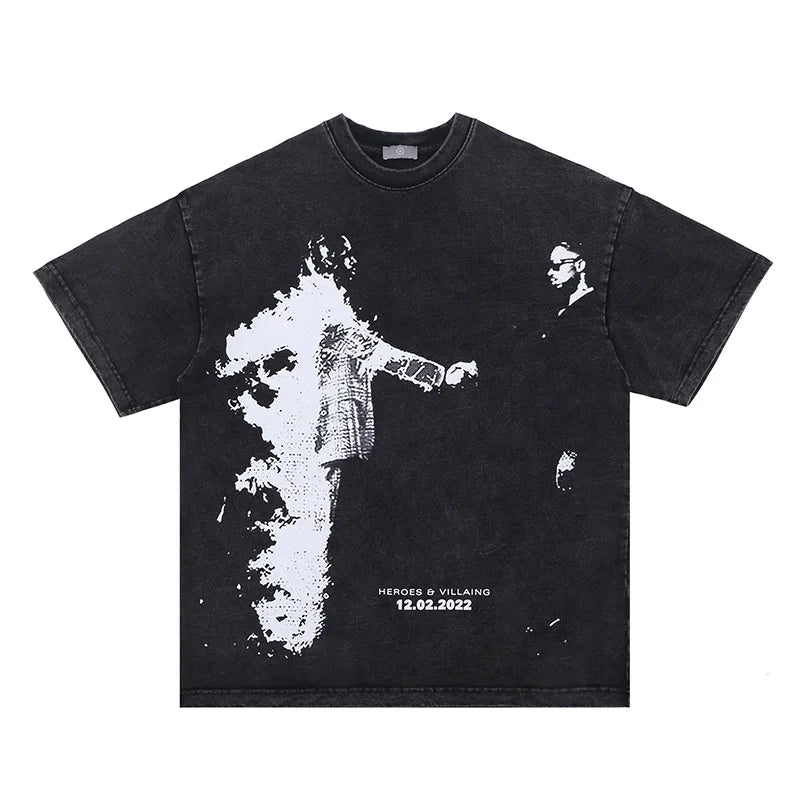 Heroes and Villains T Shirt Hip-Hop Album Print Tee