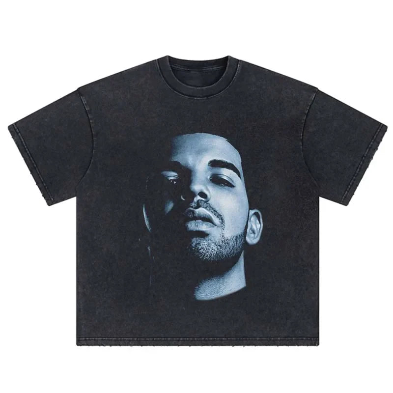 Colección de camisetas clásicas con retratos de los noventa y un aire retro