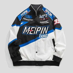 Embroidered Racing Jacket for Men