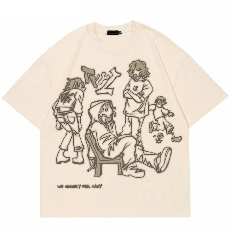 Camisetas de verano unisex de estilo urbano