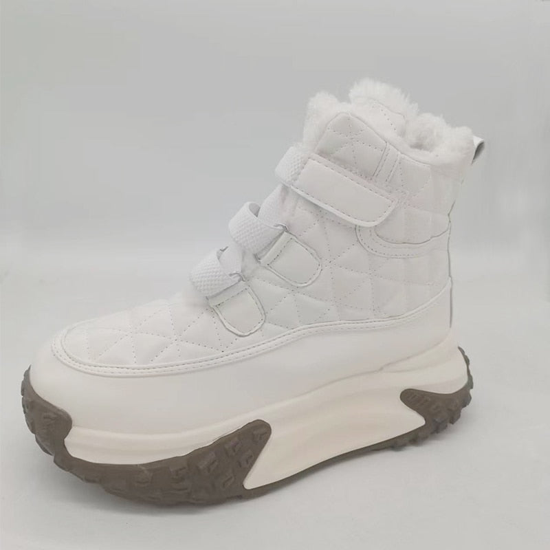 Leather Chunky Platform Sneakers for Women