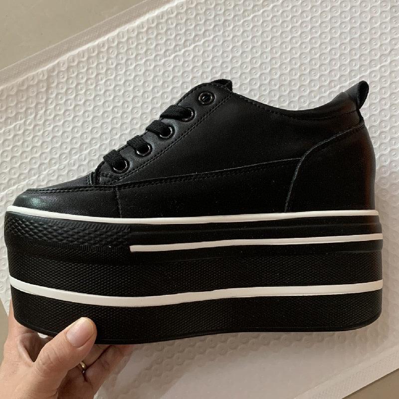 Leather Platform Sneakers for Women