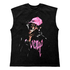 Gangsta T-Shirt - Verwaschenes Tank Top für Männer