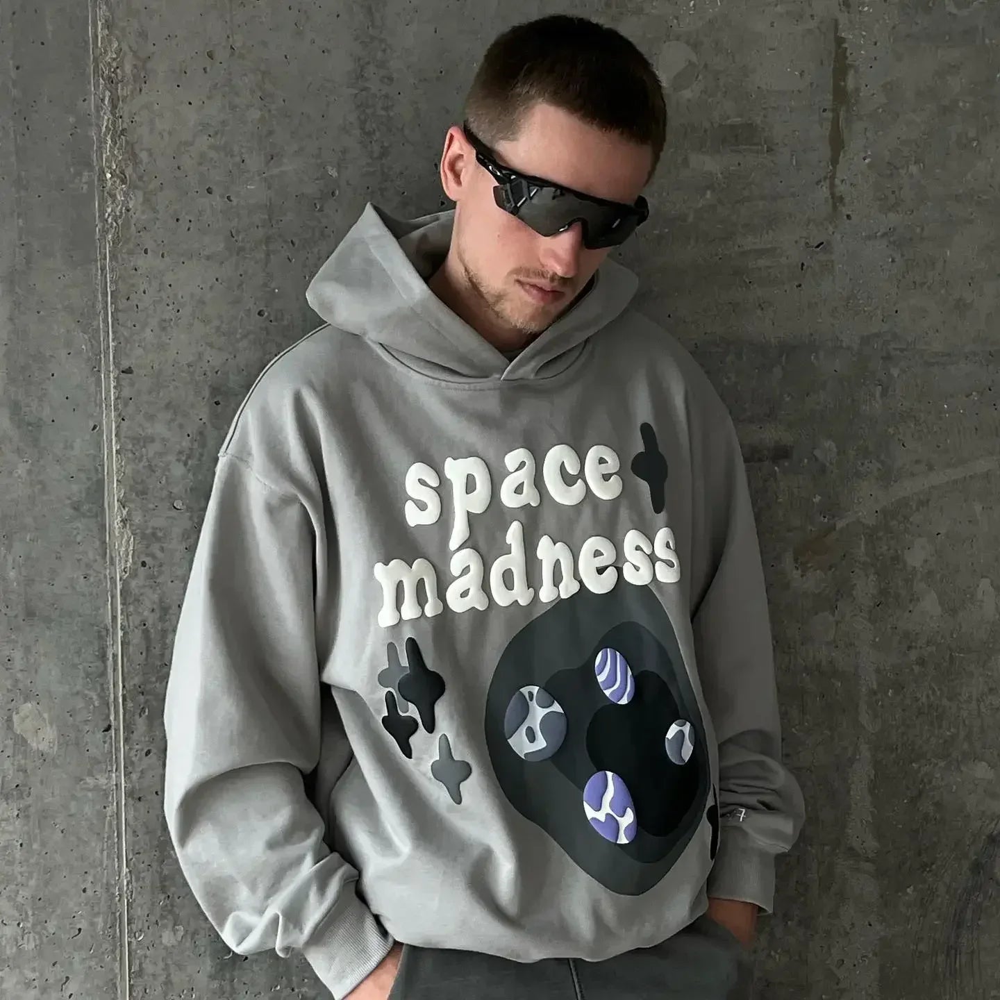 Sudadera con capucha Broken Planet: unisex, 3D extragrande, para todas las estaciones