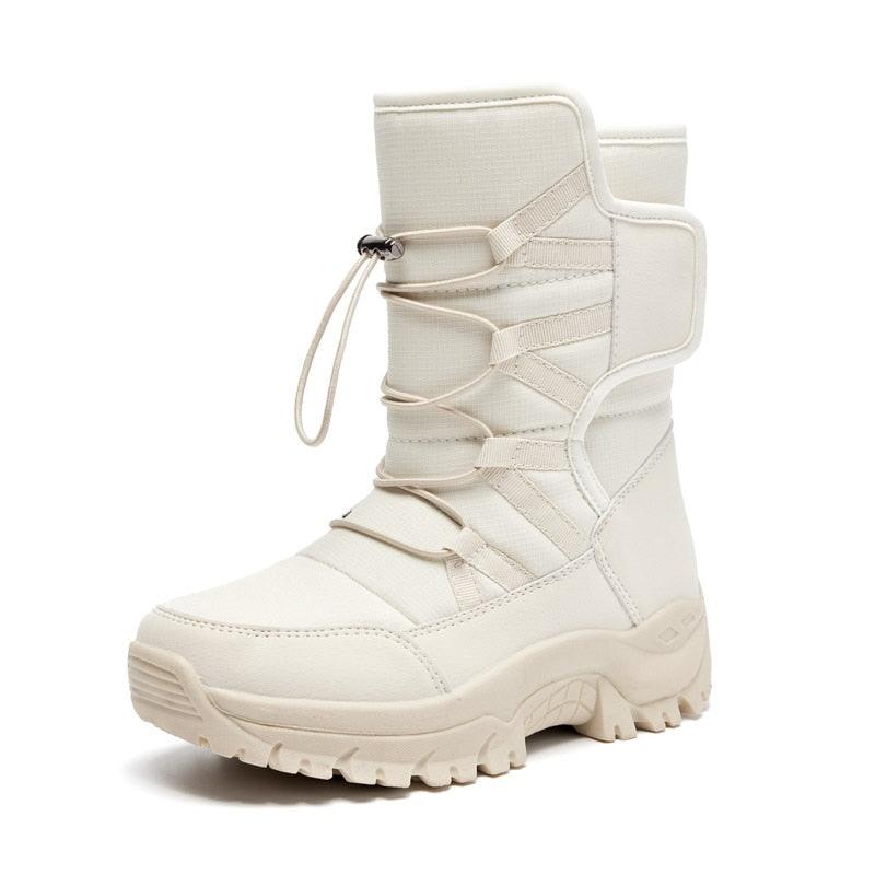 Warme, hohe Schneestiefel aus Plüsch für Unisex 