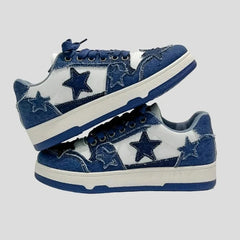 Platform Sneakers for Women & Men Stars Design