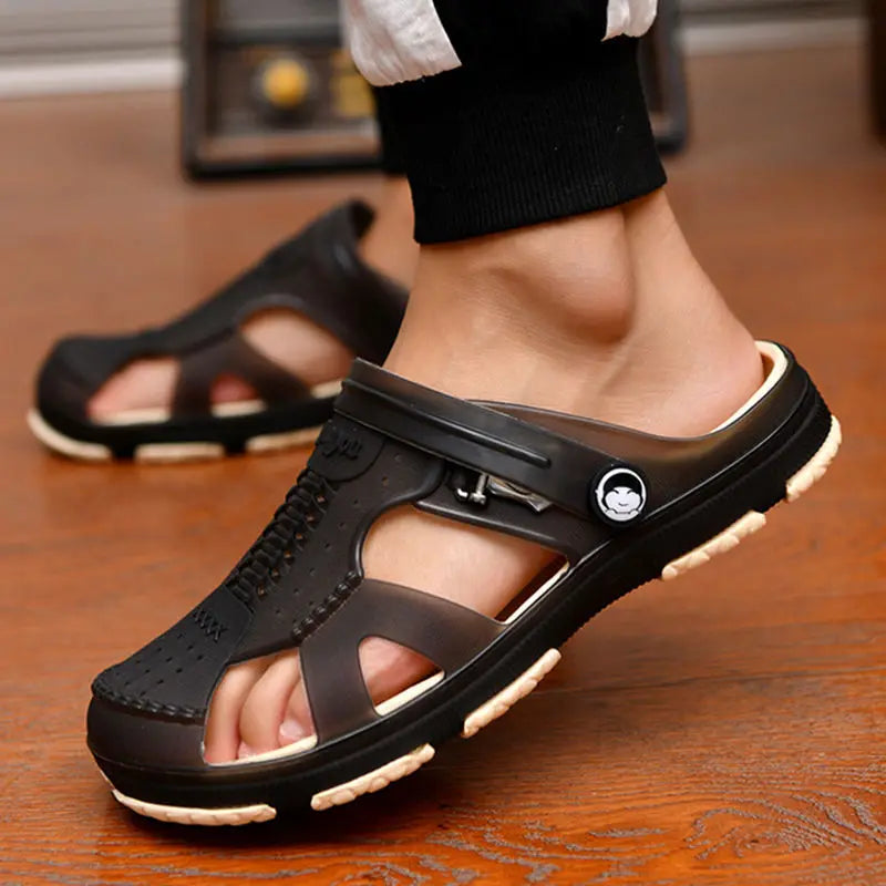 Summer Sandals Outdoor Beach Indoor Durable Anti-Slip Peep Toe Men's