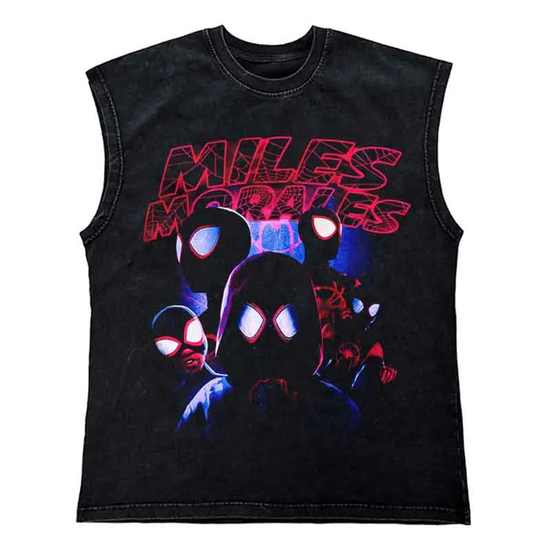 Gangsta T-Shirt - Verwaschenes Tank Top für Männer
