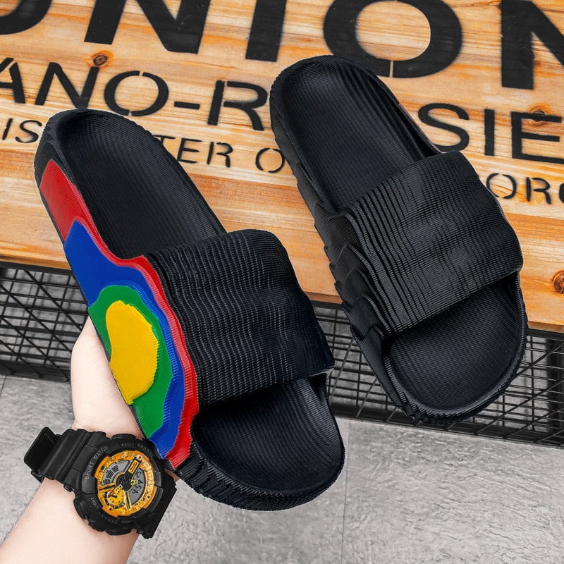 Graffiti Summer Slides for Men