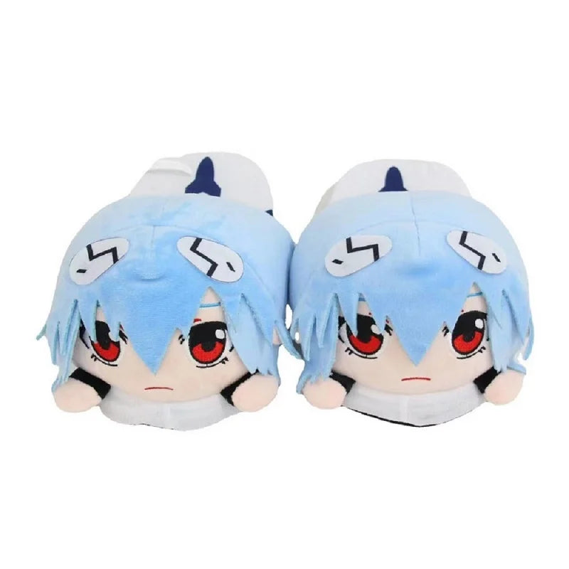 Rei Plush Ayanami Slippers - EVANGELION Manga