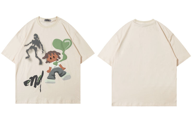Camiseta gráfica extragrande - Corazón para hombre