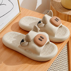 Hundehausschuhe - Schwein - Kuh - Sommerspaß Unisex-Slipper