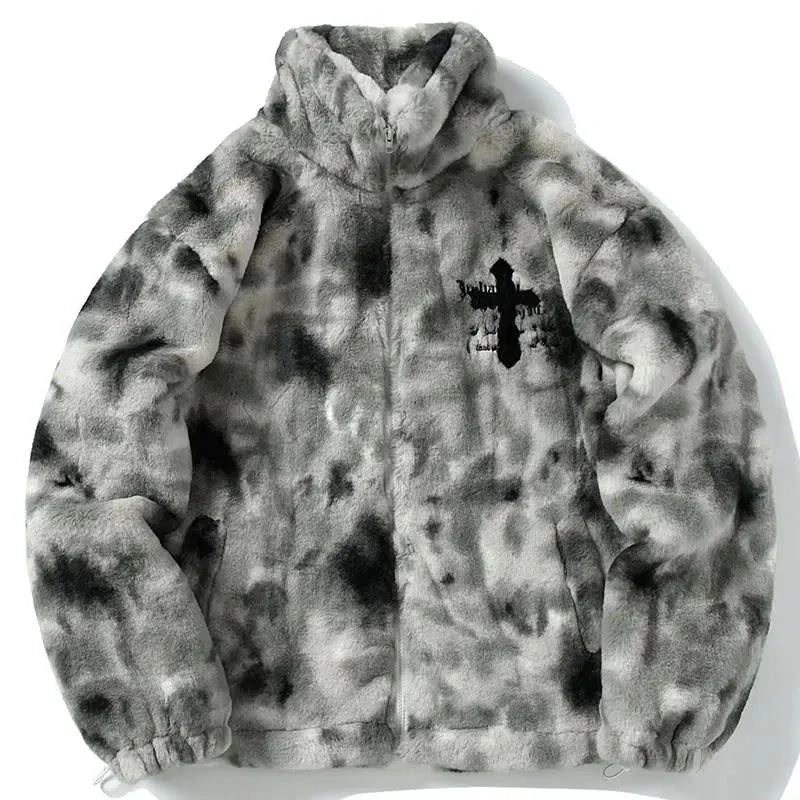 Abrigo de invierno de piel de algodón para hombre