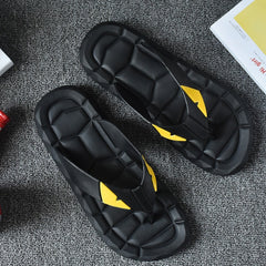 Men's Monster Black Summer Flip Flops