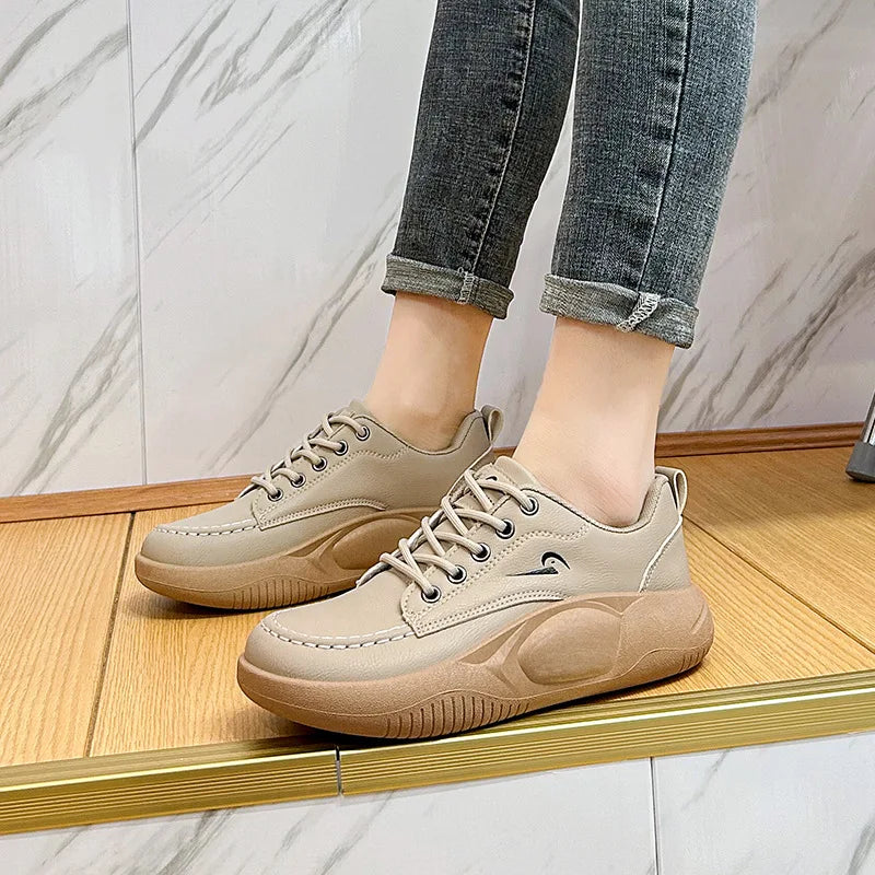 Zapatillas de vestir vulcanizadas para mujer