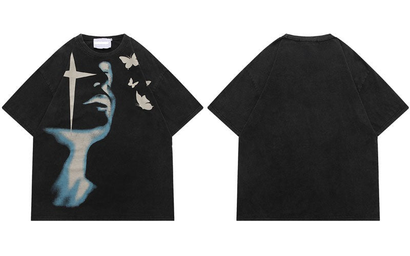 T-Shirts mit Schattengrafik-Print für Herren