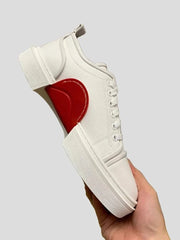 Elegante, raffinierte weiße Leder-Sneaker für anspruchsvolle Männer