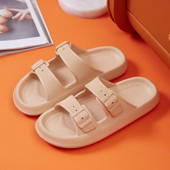 Two Strap Cloud Slippers Pillow Sandals for Women