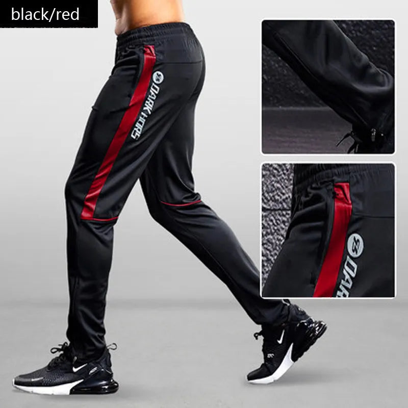 Pantalones deportivos con bolsillo y cremallera para hombre para correr y fitness