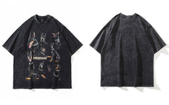 Distressed Doberman Graphic Tee for Men