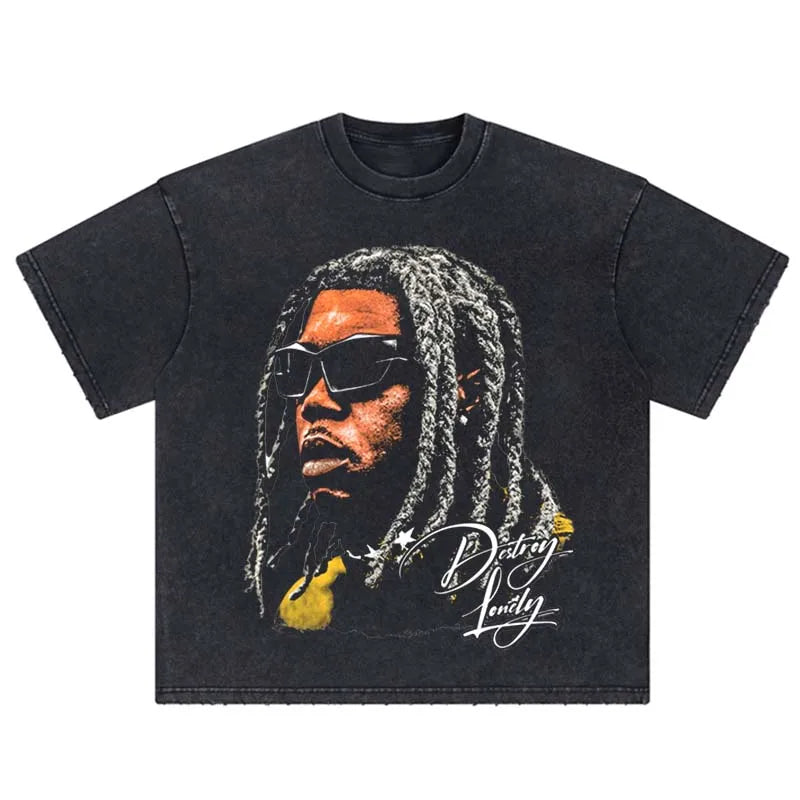 Colección de camisetas clásicas con retratos de los noventa y un aire retro