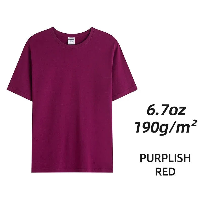 Camisetas unisex de algodón peinado - Tops lisos