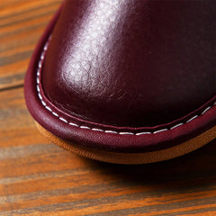 Pantuflas de piel sintética para interior de invierno unisex