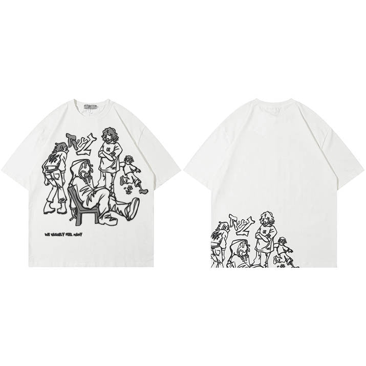 Camisetas de verano unisex de estilo urbano