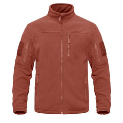 Chaqueta polar táctica con cremallera para hombre