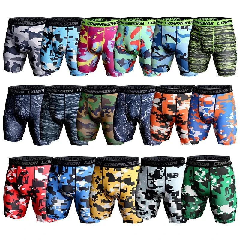 Camouflage Compression Shorts for Men