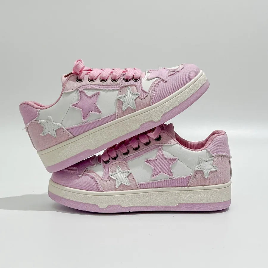 Platform Sneakers for Women & Men Stars Design