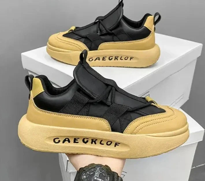 Chunky Sneakers - Leather Height Increased